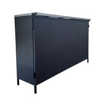COOL Bar – Professionel foldebar til fester - Sort galvaniseret stål (180 cm) - 1 lejedag